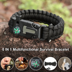 WildFibre Survival Paracord Bracelet – 5 Tools in One