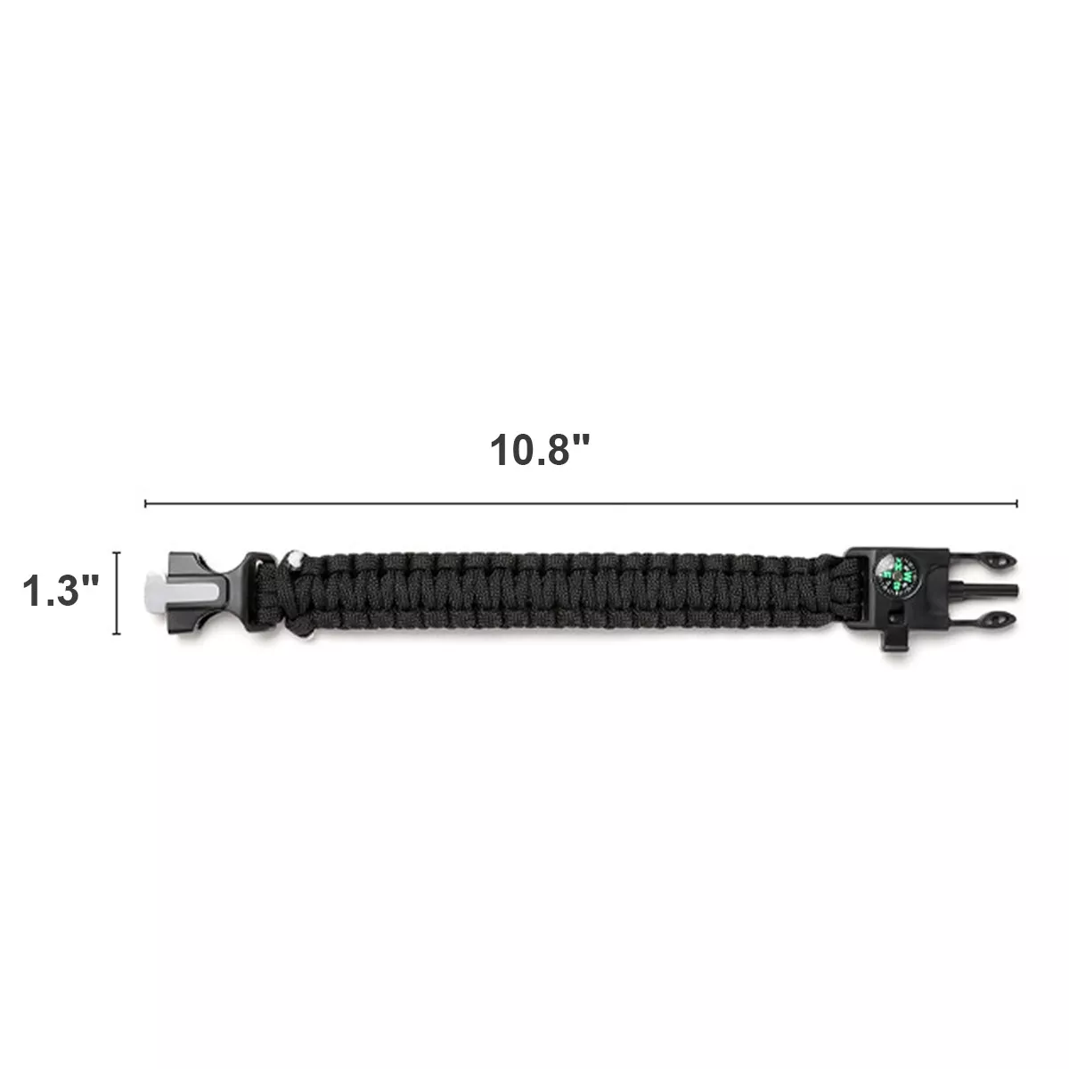 WildFibre Survival Paracord Bracelet – 5 Tools in One