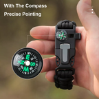 WildFibre Survival Paracord Bracelet – 5 Tools in One