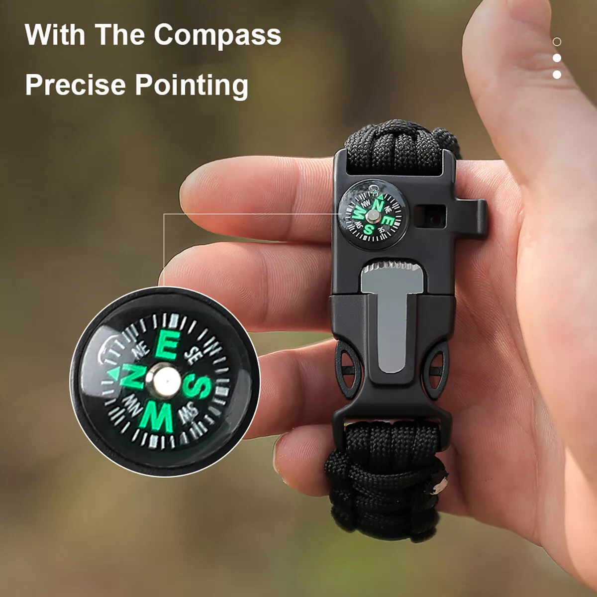 WildFibre Survival Paracord Bracelet – 5 Tools in One