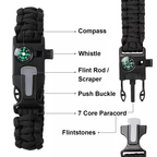 WildFibre Survival Paracord Bracelet – 5 Tools in One