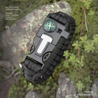WildFibre Survival Paracord Bracelet – 5 Tools in One