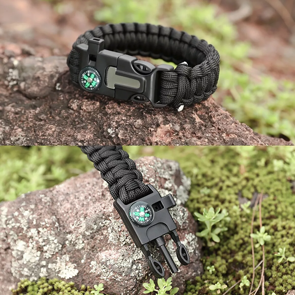 WildFibre Survival Paracord Bracelet – 5 Tools in One